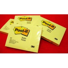 3M Post-it 656 Canary Yellow 2 7/8"x3 7/8"